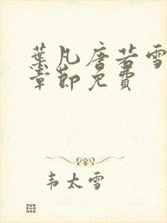 叶凡唐若雪最新章节免费