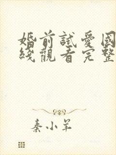 婚前试爱国语在线观看完整电视剧免费