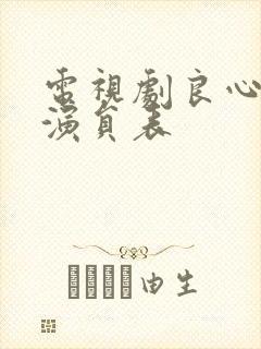 电视剧良心全部演员表