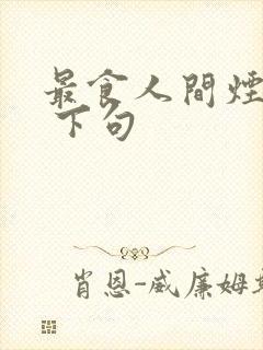 最食人间烟火色 下句