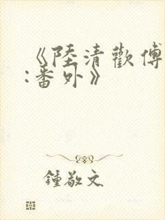 《陆清欢傅霆煜:番外》