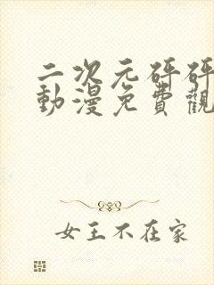 二次元砰砰砰的动漫免费观看全集