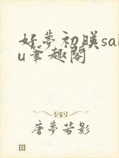 好梦初映saku笔趣阁