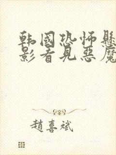 韩国恐怖悬疑电影看见恶魔