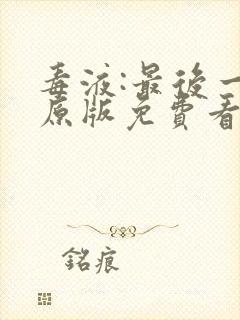 毒液:最后一舞原版免费看