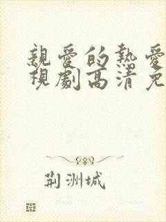 亲爱的热爱的电视剧高清免费播放封面