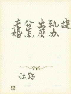 老公出轨提出离婚怎么办封面