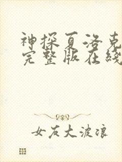 神探夏洛克高清完整版在线观看