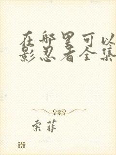 在哪里可以看火影忍者全集