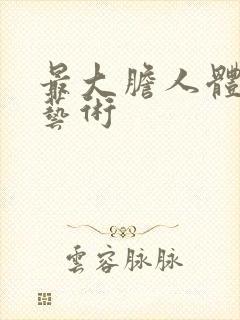 最大胆人体裸体艺术