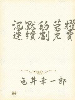 沉默的荣耀电视连续剧免费观看全集