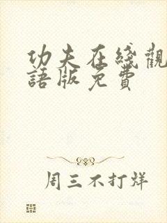 功夫在线观看国语版免费