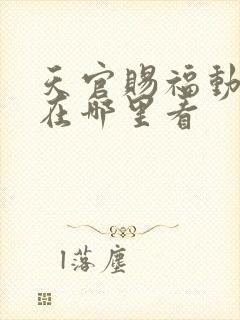 天官赐福动画片在哪里看封面