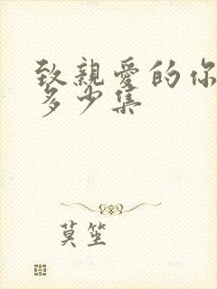 致亲爱的你泰剧多少集