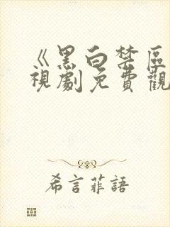 《黑白禁区》电视剧免费观看高清封面