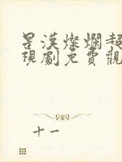 星汉灿烂超清电视剧免费观看完整版