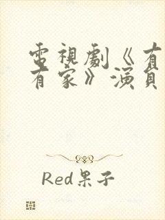 电视剧《有你才有家》演员表封面