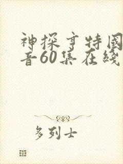 神探亨特国语配音60集在线观看