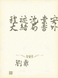 程迹沈棠安江彻大结局番外