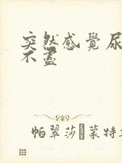 突然感觉尿频尿不尽