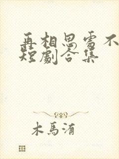 再相思处不相逢短剧合集封面