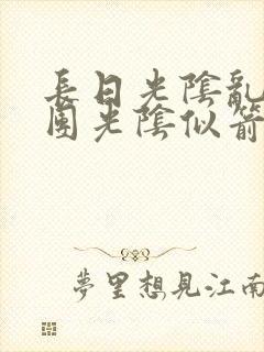 长日光阴乱作一团光阴似箭笔趣阁最新类似封面