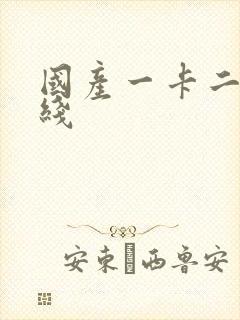 国产一卡二区在线