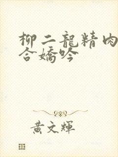 柳二龙精肉臀迎合娇吟