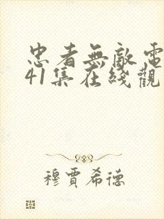 忠者无敌电视剧41集在线观看免费封面