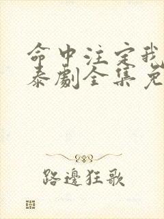 命中注定我爱你泰剧全集免费