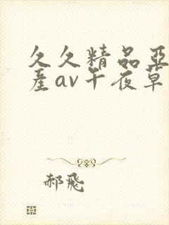 久久精品亚洲国产av午夜草