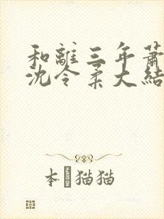 和离三年萧清濯沈令柔大结局