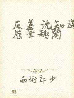 反差 沈知遇晏应笔趣阁