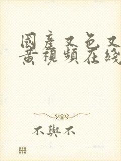 国产又色又爽又黄视频在线观看封面