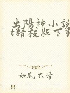 出阳神小说txt精校版下载