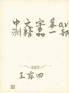 中文字幕av亚洲精品一部二部