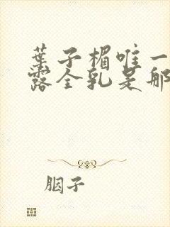 叶子楣唯一一部露全乳是那部