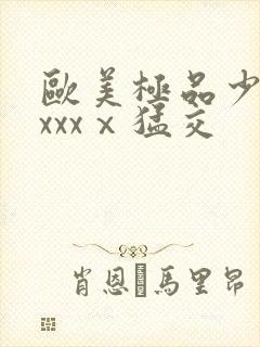 欧美极品少妇xxxxⅹ猛交