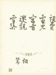 雪迷宫电视剧全集观看免费高清