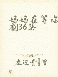 妈妈在等你电视剧36集