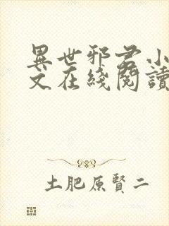 异世邪君小说全文在线阅读