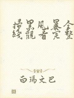 扫黑风暴全集在线观看完整版免费观看国语