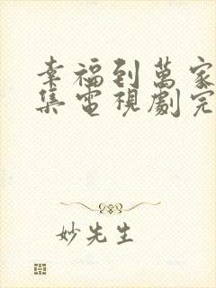 幸福到万家40集电视剧完整版