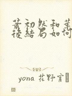 萧初然和叶辰最后结局如何