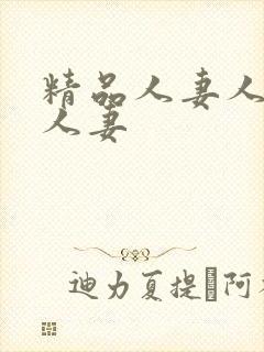 精品人妻人妻人人妻