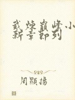 武炼巅峰小说最新章节列