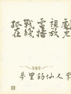 孤战电视剧全集在线播放免费高清