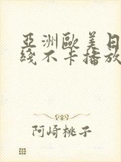 亚洲欧美日韩在线不卡播放