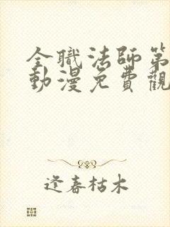 全职法师第一季动漫免费观看