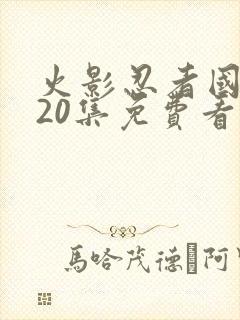 火影忍者国语720集免费看封面